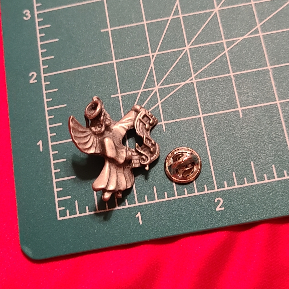 Silver Angel Brooch with Musical Notes Secert Santa Gift For Chruch Friend - Picture 6 of 8